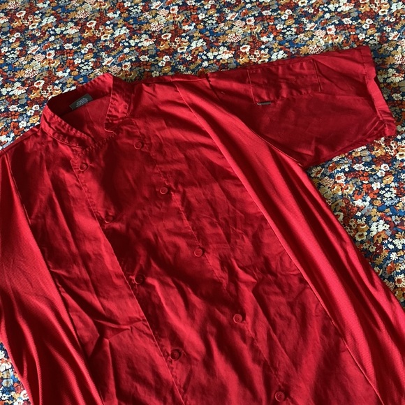 Chef Code Large red button down Shirt - Picture 3 of 16